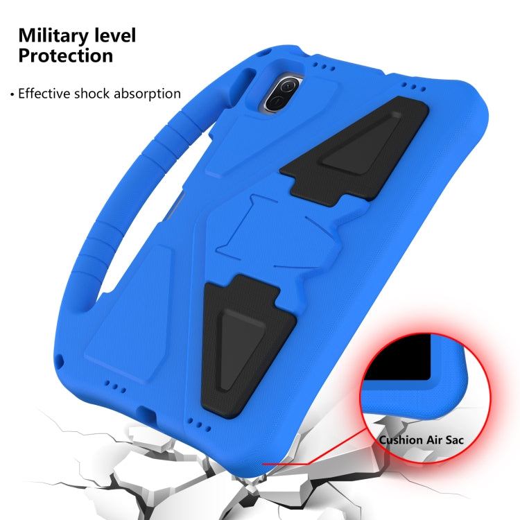 For Huawei MatePad 11 ���2021��� EVA Flat Anti Falling Protective Case Shell with Holder(Blue)