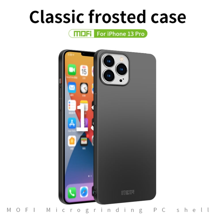 For iPhone 13 Pro MOFI Frosted PC Ultra-thin Hard Case(Rose Gold)