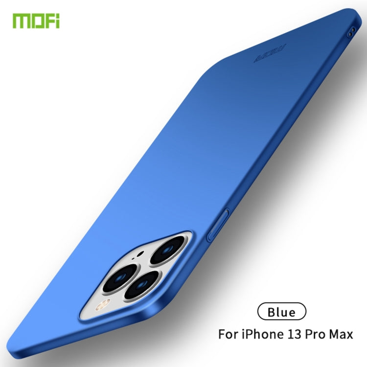 For iPhone 13 Pro Max  MOFI Frosted PC Ultra-thin Hard Case(Blue)