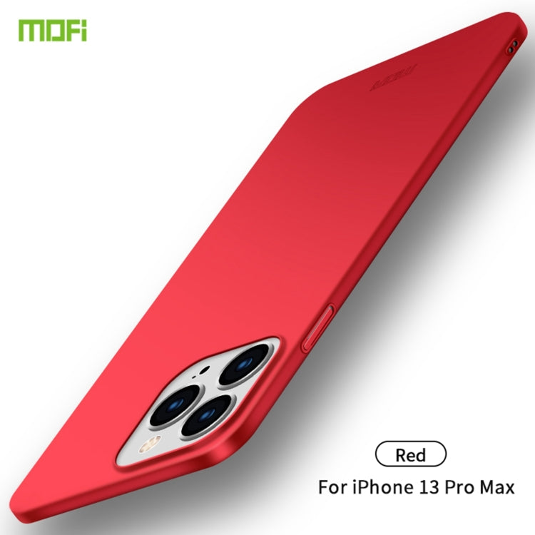 For iPhone 13 Pro Max  MOFI Frosted PC Ultra-thin Hard Case(Red)