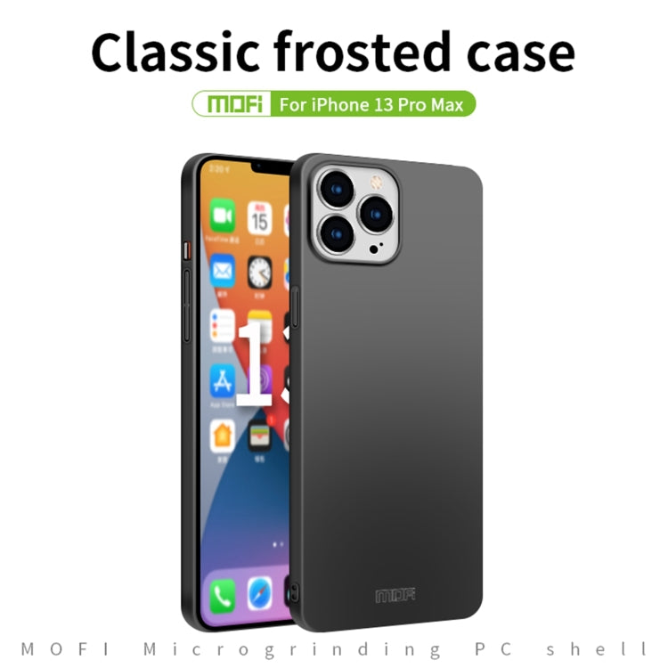 For iPhone 13 Pro Max  MOFI Frosted PC Ultra-thin Hard Case(Rose Gold)