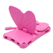For Lenovo Tab E8 TB8304F / N 8.0 Butterfly Bracket Style EVA Children Falling Proof Cover Protective Case(RoseRed)