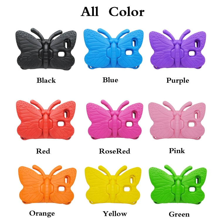 For Lenovo Tab E8 TB8304F / N 8.0 Butterfly Bracket Style EVA Children Falling Proof Cover Protective Case(RoseRed)