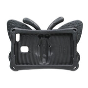 For Amazon Kindle Fire HD 8 2020 Butterfly Bracket Style EVA Children Falling Proof Cover Protective Case(Black)