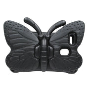 For Amazon Kindle Fire HD 8 2020 Butterfly Bracket Style EVA Children Falling Proof Cover Protective Case(Black)