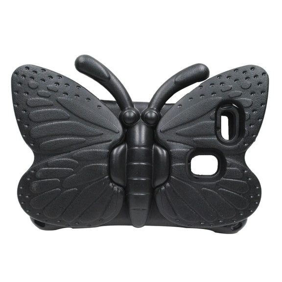 For Amazon Kindle Fire HD 8 2020 Butterfly Bracket Style EVA Children Falling Proof Cover Protective Case(Black)