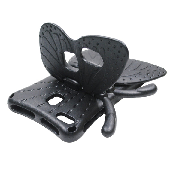 For Amazon Kindle Fire HD 8 2020 Butterfly Bracket Style EVA Children Falling Proof Cover Protective Case(Black)