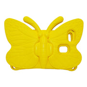 For Amazon Kindle Fire HD 8 2020 Butterfly Bracket Style EVA Children Falling Proof Cover Protective Case(Yellow)