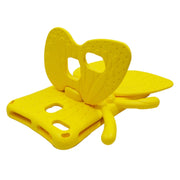 For Amazon Kindle Fire HD 8 2020 Butterfly Bracket Style EVA Children Falling Proof Cover Protective Case(Yellow)