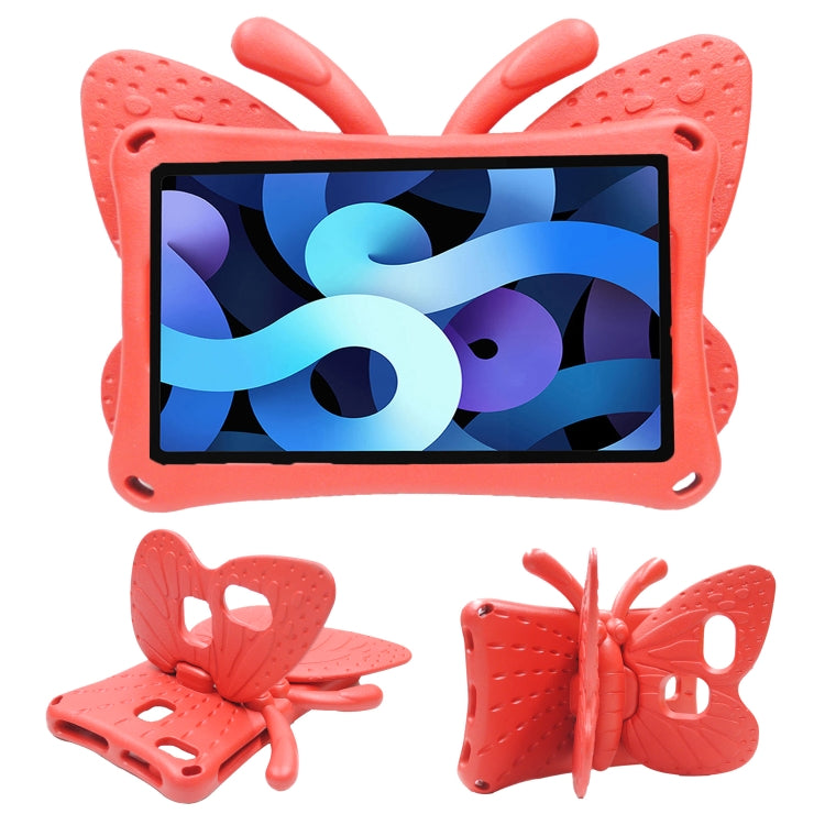 For Amazon Kindle Fire HD8 2016/2017/2018 Butterfly Bracket Style EVA Children Falling Proof Cover Protective Case(Red)