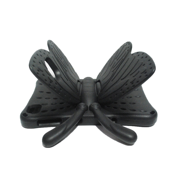 For Huawei MatePad T 10s 10.1 / T10 9.7 Butterfly Bracket Style EVA Children Falling Proof Cover Protective Case(Black)