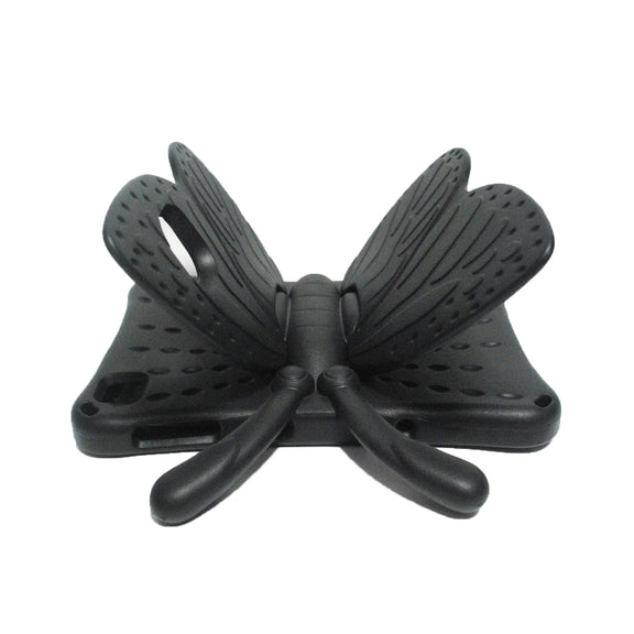 For Huawei MatePad T 10s 10.1 / T10 9.7 Butterfly Bracket Style EVA Children Falling Proof Cover Protective Case(Black)