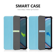 For iPad mini 2024 / mini 6 ENKAY Custer Texture Horizontal Flip PU+PC Leather Tablet Case with Three-folding Holder & Sleep / Wake-up Function(Black)