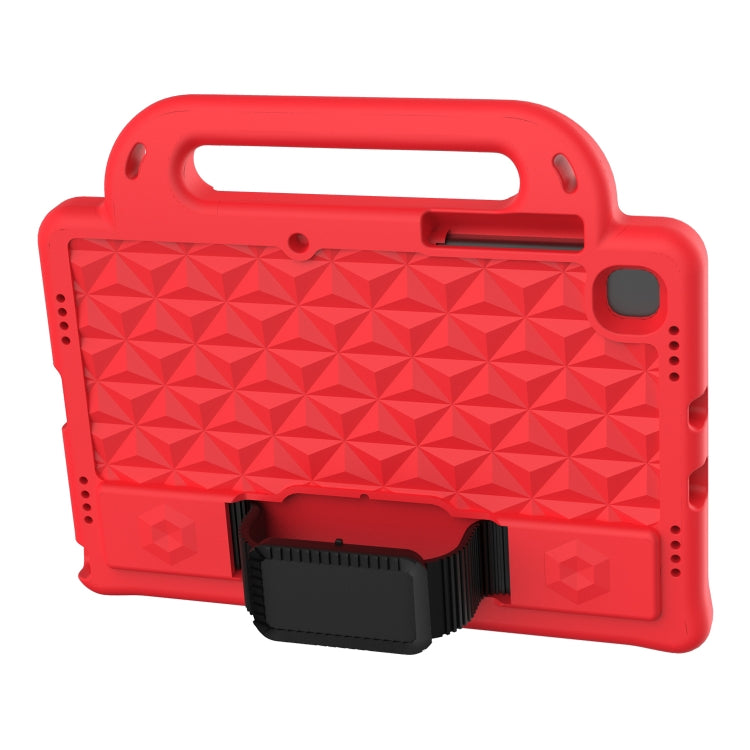 For Lenovo Tab M10 Plus TB-X606 10.3 Diamond Series EVA Anti-Fall Shockproof Sleeve Protective Shell Case with Holder & Strap(Red)