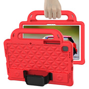 For Lenovo Tab M10 Plus TB-X606 10.3 Diamond Series EVA Anti-Fall Shockproof Sleeve Protective Shell Case with Holder & Strap(Red)