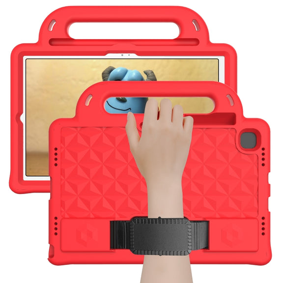 For Lenovo Tab M10 Plus TB-X606 10.3 Diamond Series EVA Anti-Fall Shockproof Sleeve Protective Shell Case with Holder & Strap(Red)