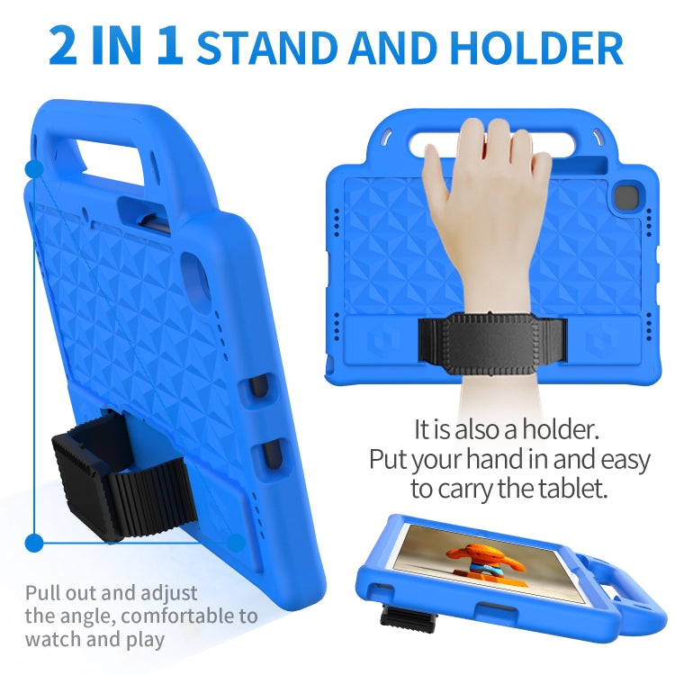 For Lenovo Tab M10 Plus TB-X606 10.3 Diamond Series EVA Anti-Fall Shockproof Sleeve Protective Shell Case with Holder & Strap(Red)