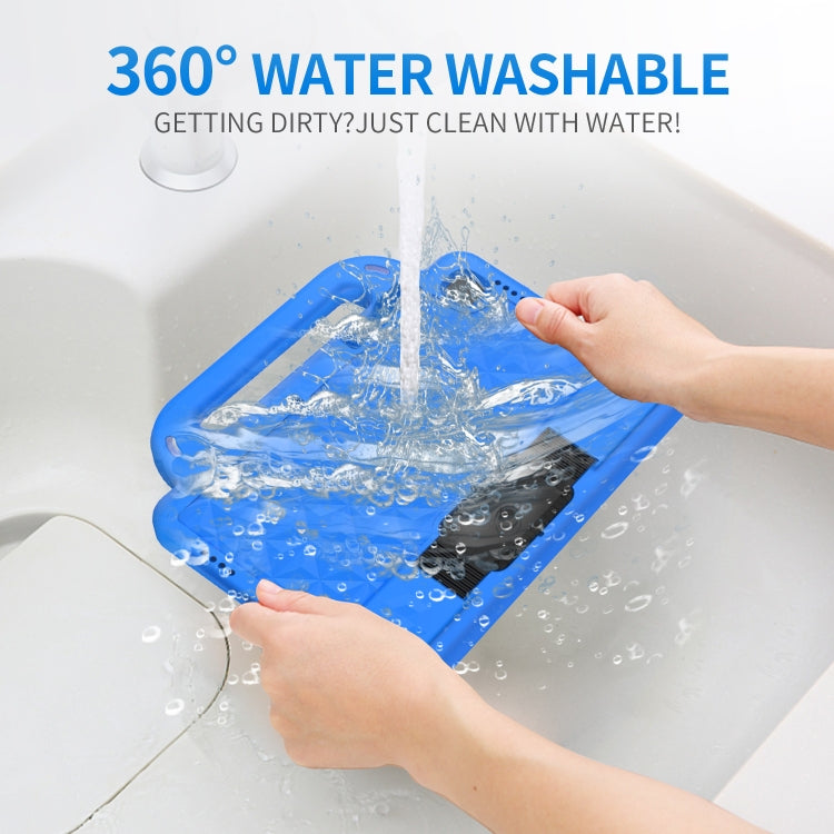 For Lenovo Tab M10 Plus TB-X606 10.3 Diamond Series EVA Anti-Fall Shockproof Sleeve Protective Shell Case with Holder & Strap(Purple)