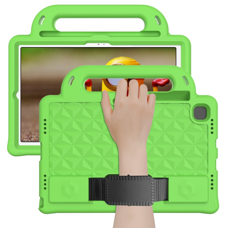 For Lenovo Tab M10 Plus TB-X606 10.3 Diamond Series EVA Anti-Fall Shockproof Sleeve Protective Shell Case with Holder & Strap(Green)