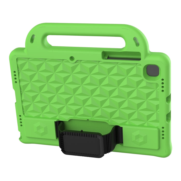 For Lenovo Tab M10 Plus TB-X606 10.3 Diamond Series EVA Anti-Fall Shockproof Sleeve Protective Shell Case with Holder & Strap(Green)
