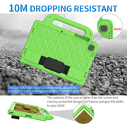 For Lenovo Tab M10 Plus TB-X606 10.3 Diamond Series EVA Anti-Fall Shockproof Sleeve Protective Shell Case with Holder & Strap(Green)