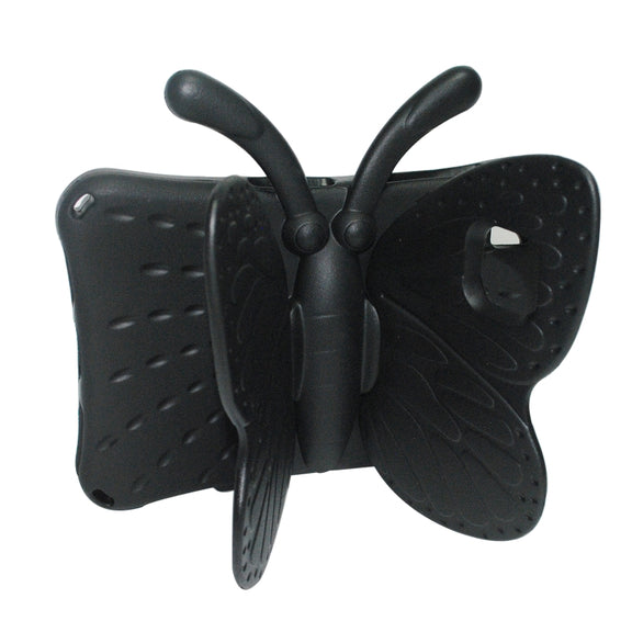 For Lenovo Tab M10 Plus TB-X606F/X 10.1 Butterfly Bracket Style EVA Children Falling Proof Cover Protective Case(Black)