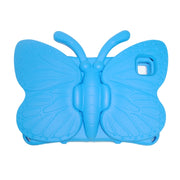 For Lenovo Tab M10 Plus TB-X606F/X 10.1 Butterfly Bracket Style EVA Children Falling Proof Cover Protective Case(Blue)