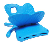For Lenovo Tab M10 Plus TB-X606F/X 10.1 Butterfly Bracket Style EVA Children Falling Proof Cover Protective Case(Blue)
