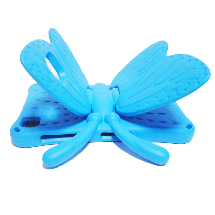 For Lenovo Tab M10 Plus TB-X606F/X 10.1 Butterfly Bracket Style EVA Children Falling Proof Cover Protective Case(Blue)