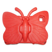 For Lenovo Tab M10 Plus TB-X606F/X 10.1 Butterfly Bracket Style EVA Children Falling Proof Cover Protective Case(Red)