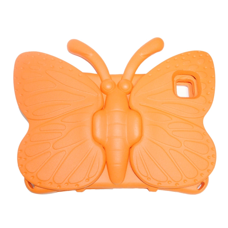 For Lenovo Tab M10 Plus TB-X606F/X 10.1 Butterfly Bracket Style EVA Children Falling Proof Cover Protective Case(Orange)