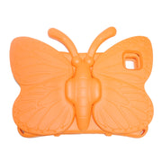 For Lenovo Tab M10 Plus TB-X606F/X 10.1 Butterfly Bracket Style EVA Children Falling Proof Cover Protective Case(Orange)