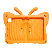 For Lenovo Tab M10 Plus TB-X606F/X 10.1 Butterfly Bracket Style EVA Children Falling Proof Cover Protective Case(Orange)