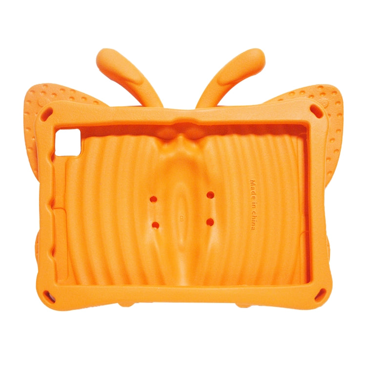 For Lenovo Tab M10 Plus TB-X606F/X 10.1 Butterfly Bracket Style EVA Children Falling Proof Cover Protective Case(Orange)