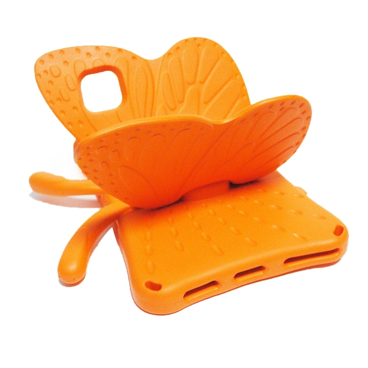 For Lenovo Tab M10 Plus TB-X606F/X 10.1 Butterfly Bracket Style EVA Children Falling Proof Cover Protective Case(Orange)