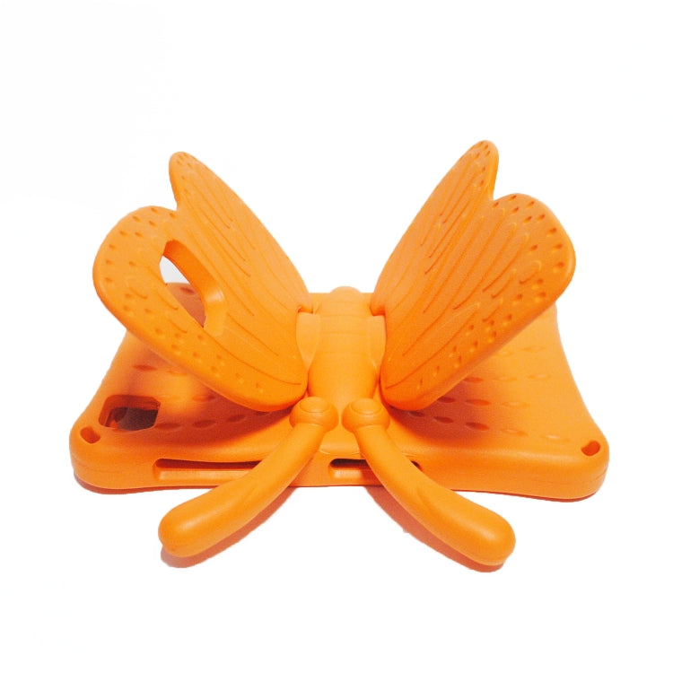 For Lenovo Tab M10 Plus TB-X606F/X 10.1 Butterfly Bracket Style EVA Children Falling Proof Cover Protective Case(Orange)
