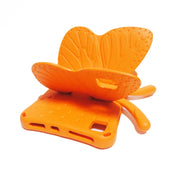 For Lenovo Tab M10 Plus TB-X606F/X 10.1 Butterfly Bracket Style EVA Children Falling Proof Cover Protective Case(Orange)
