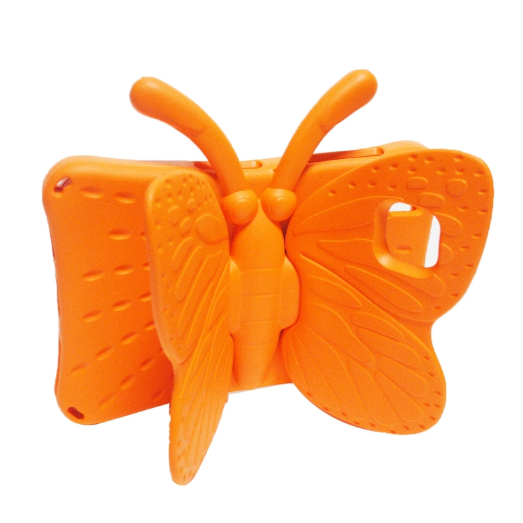 For Lenovo Tab M10 Plus TB-X606F/X 10.1 Butterfly Bracket Style EVA Children Falling Proof Cover Protective Case(Orange)