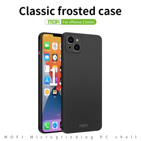For iPhone 13 mini MOFI Fandun Series Frosted PC Ultra-thin All-inclusive Protective Case (Blue)