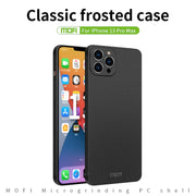 For iPhone 13 Pro Max MOFI Fandun Series Frosted PC Ultra-thin All-inclusive Protective Case (Blue)
