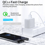 CS-20W Mini Portable PD3.0 + QC3.0 Dual Ports Fast Charger(EU Plug)