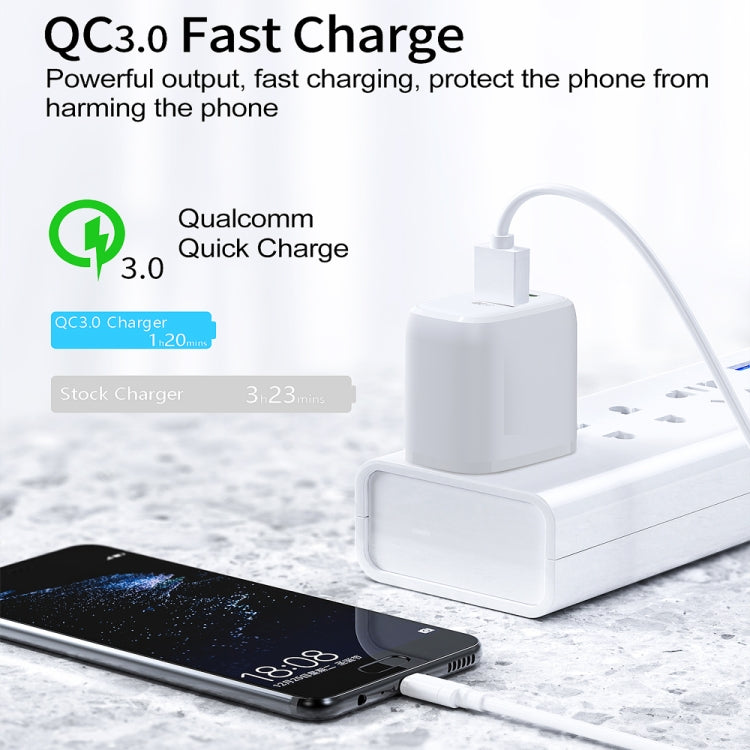 CS-20W Mini Portable PD3.0 + QC3.0 Dual Ports Fast Charger(EU Plug)
