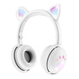 BK9 HiFi 7.1 Surround Sound Cat Claw Luminous Cat Ear Bluetooth Gaming Headset with Mic(White) - Multimedia Headset by PMC TechLife | Online Shopping South Africa | PMC TechLife | Buy Now Pay Later Mobicred