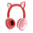 BK9 HiFi 7.1 Surround Sound Cat Claw Luminous Cat Ear Bluetooth Gaming Headset with Mic(Red) - Multimedia Headset by PMC TechLife | Online Shopping South Africa | PMC TechLife | Buy Now Pay Later Mobicred