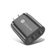 002 40W Dual Port PD USB-C / Type-C Fast Charger for iPhone / iPad Series, US Plug(Black) - USB Charger by PMC TechLife | Online Shopping South Africa | PMC TechLife | Buy Now Pay Later Mobicred