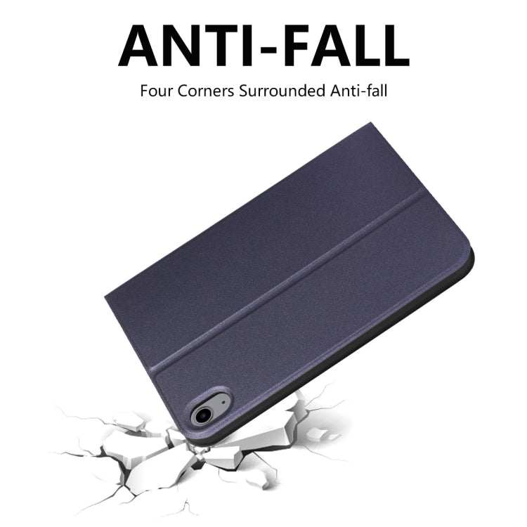 For iPad mini 2024 / mini 6 ENKAY Horizontal Flip PU Leather + TPU Smart Tablet Case with Holder & Sleep / Wake-up Function(Dark Blue)