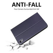 For iPad mini 2024 / mini 6 ENKAY Horizontal Flip PU Leather + TPU Smart Tablet Case with Holder & Sleep / Wake-up Function(Dark Blue)