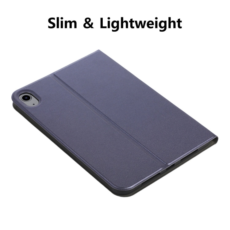 For iPad mini 2024 / mini 6 ENKAY Horizontal Flip PU Leather + TPU Smart Tablet Case with Holder & Sleep / Wake-up Function(Dark Blue)