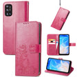 For DOOGEE N40 Pro Four-leaf Clasp Embossed Leather Case with Lanyard & Card Slot & Wallet & Holder(Magenta) - More Brand by PMC TechLife | Online Shopping South Africa | PMC TechLife | Buy Now Pay Later Mobicred