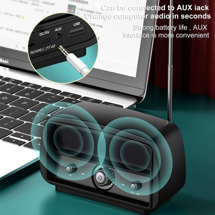 OneDer JY68 Wireless Bluetooth Speaker 3D Surround Stereo FM Radio Music Player Subwoofer(Green)
